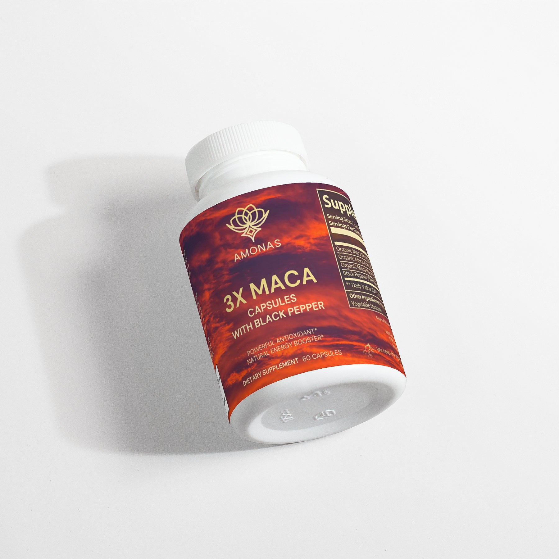 Maca root benefits at its Maximum - Amonas 3X Maca Capsules 1500mg 🔥
