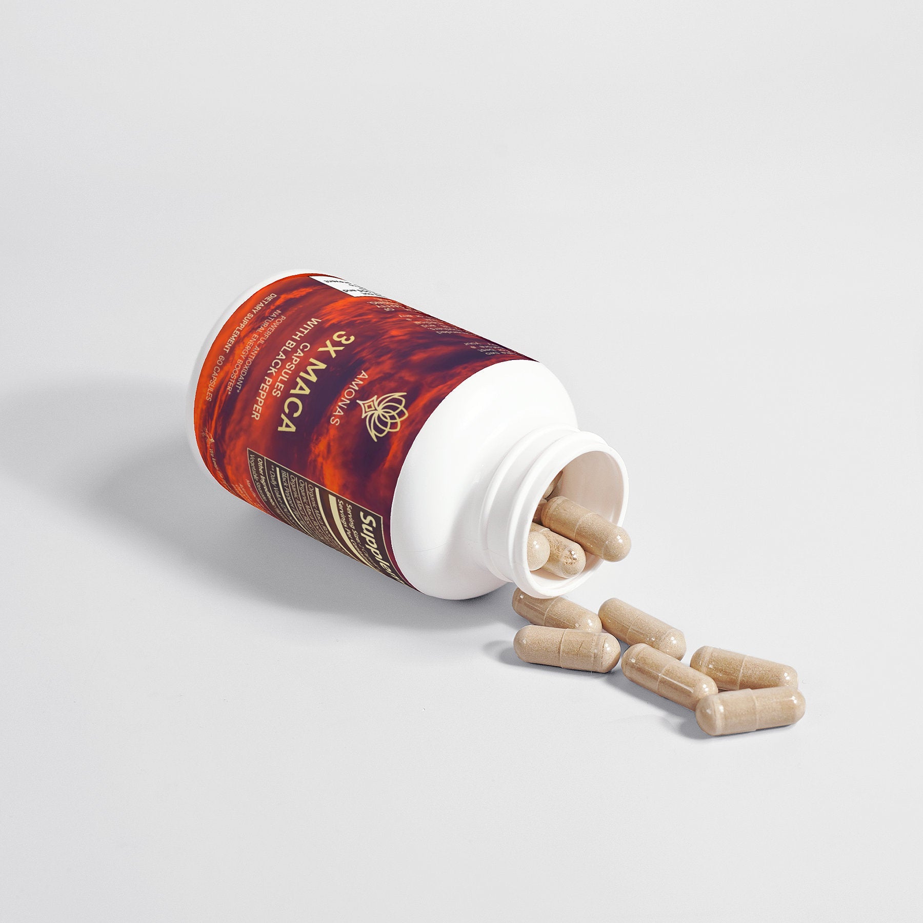 Maca root benefits at its Maximum - Amonas 3X Maca Capsules 1500mg 🔥