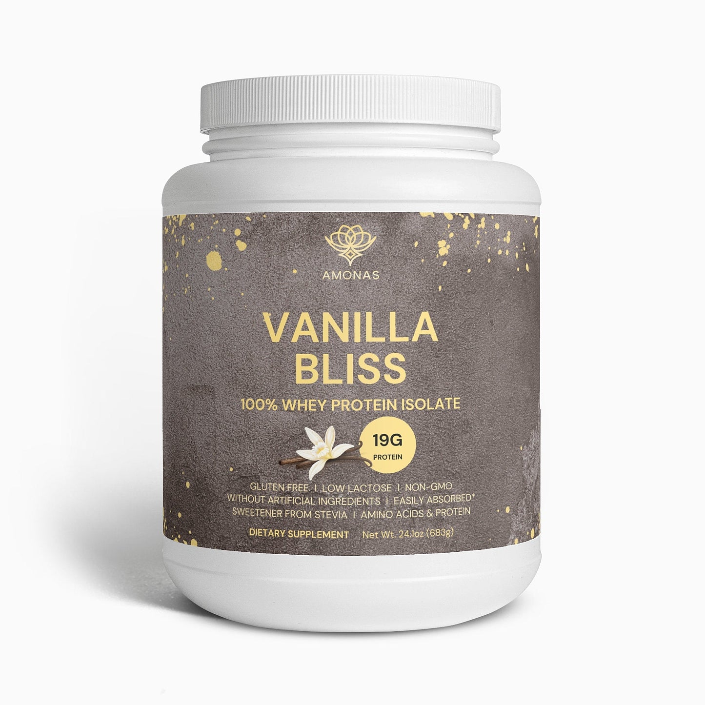 Whey Protein Isolate Vanilla - Amonas Vanilla Bliss 100% natural