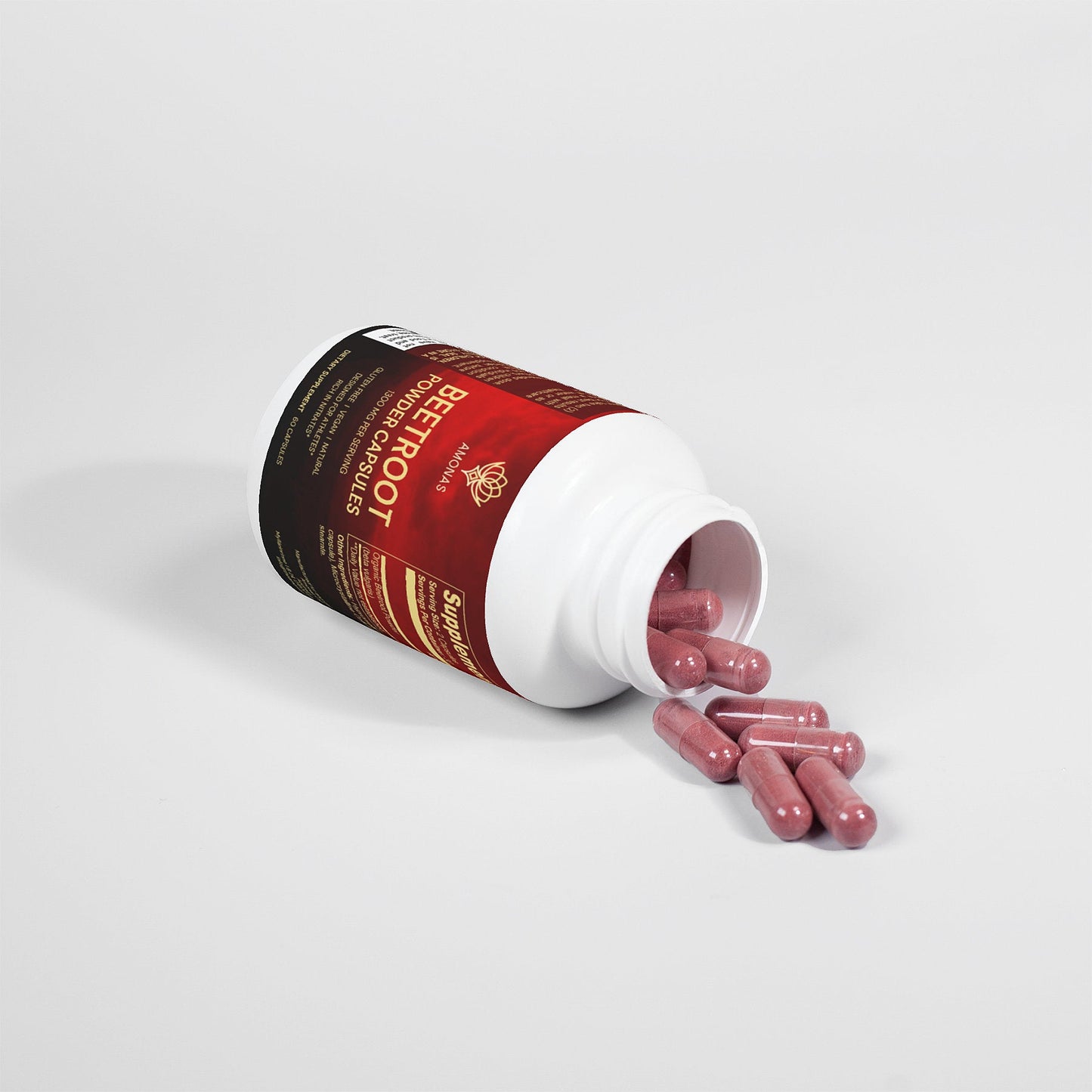 Amonas Beetroot Powder Capsules 1300 mg