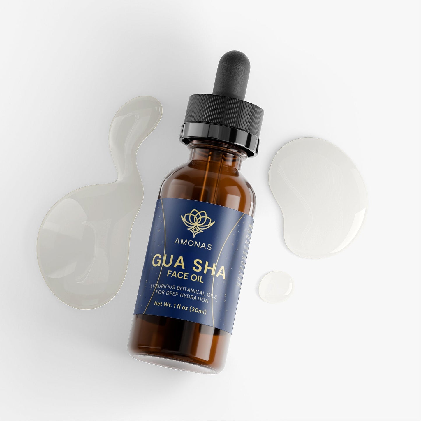 Face oil for gua sha - 100% natural Amonas Gua Sha Face Oil