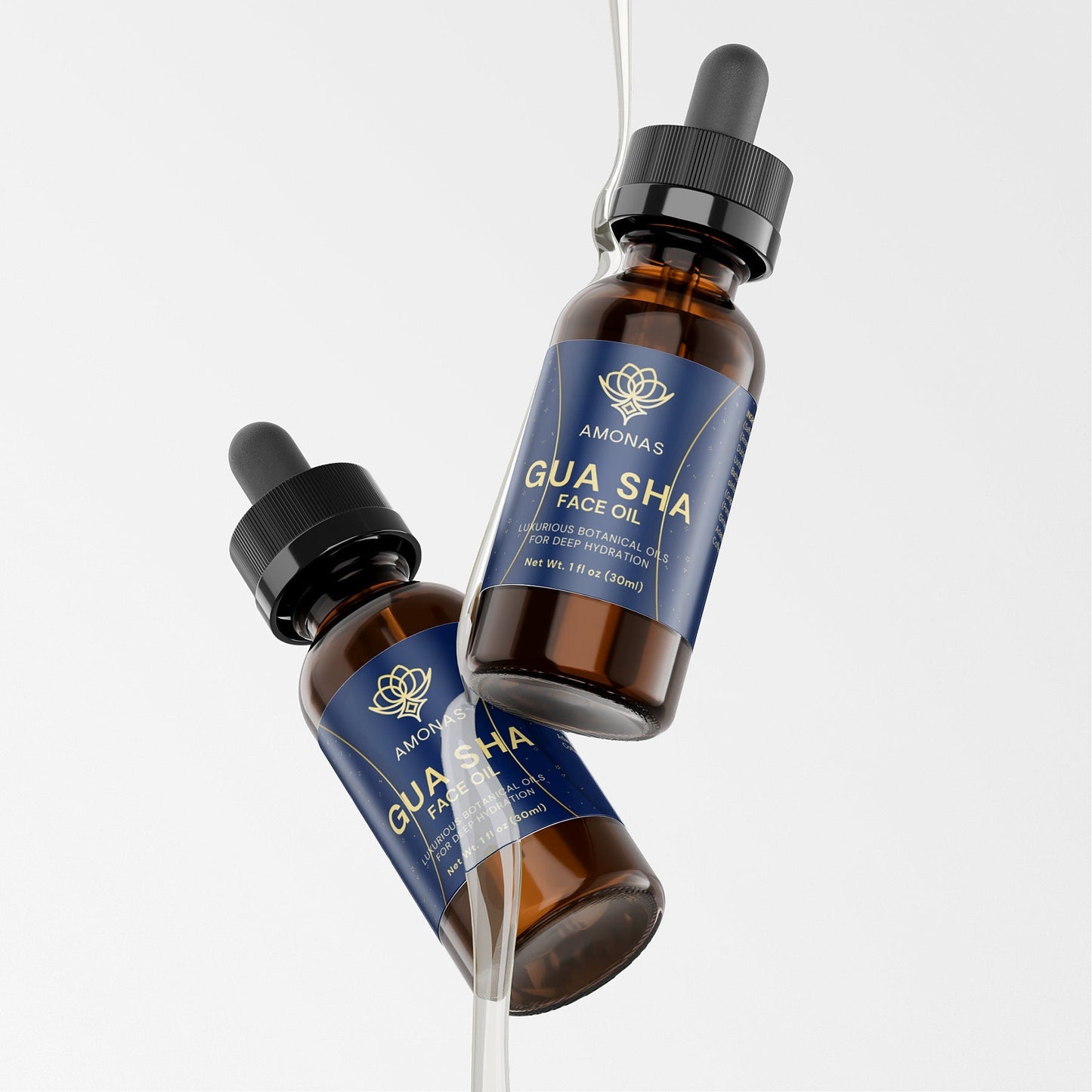 Face oil for gua sha - 100% natural Amonas Gua Sha Face Oil