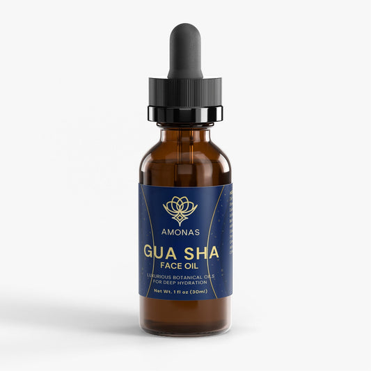Face oil for gua sha - 100% natural Amonas Gua Sha Face Oil