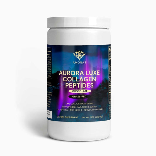 Amonas Aurora Luxe Collagen Peptides Powder - Chocolate