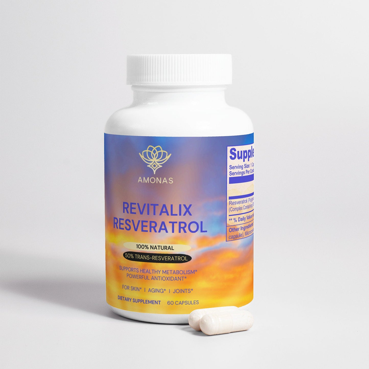 Amonas Revitalix Resveratrol Capsules 600mg