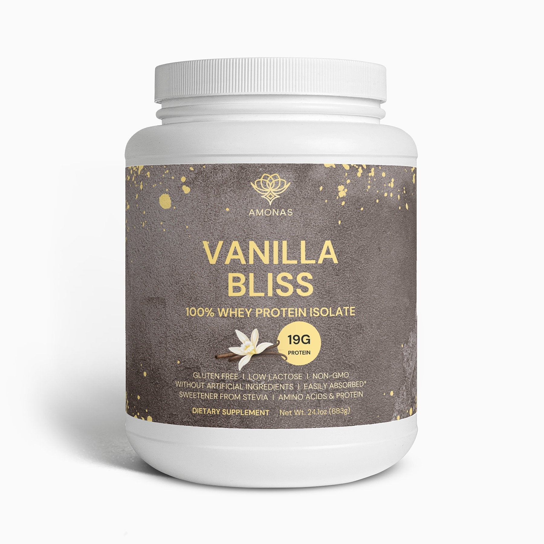 Whey Protein Isolate Vanilla - Amonas Vanilla Bliss 100% natural