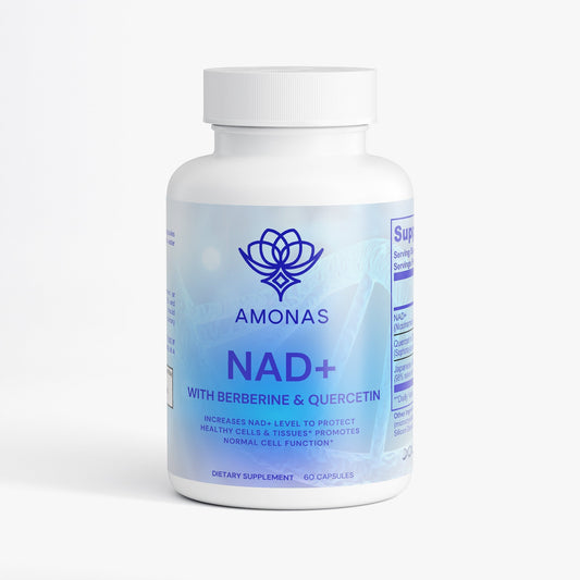 Amonas NAD+ Capsules with Berberine & Quercetin - Complete NAD supplement