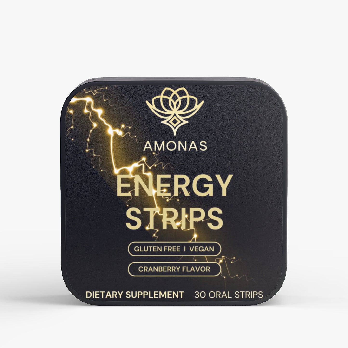 Amonas Energy Strips - Cranberry flavor 30 pcs