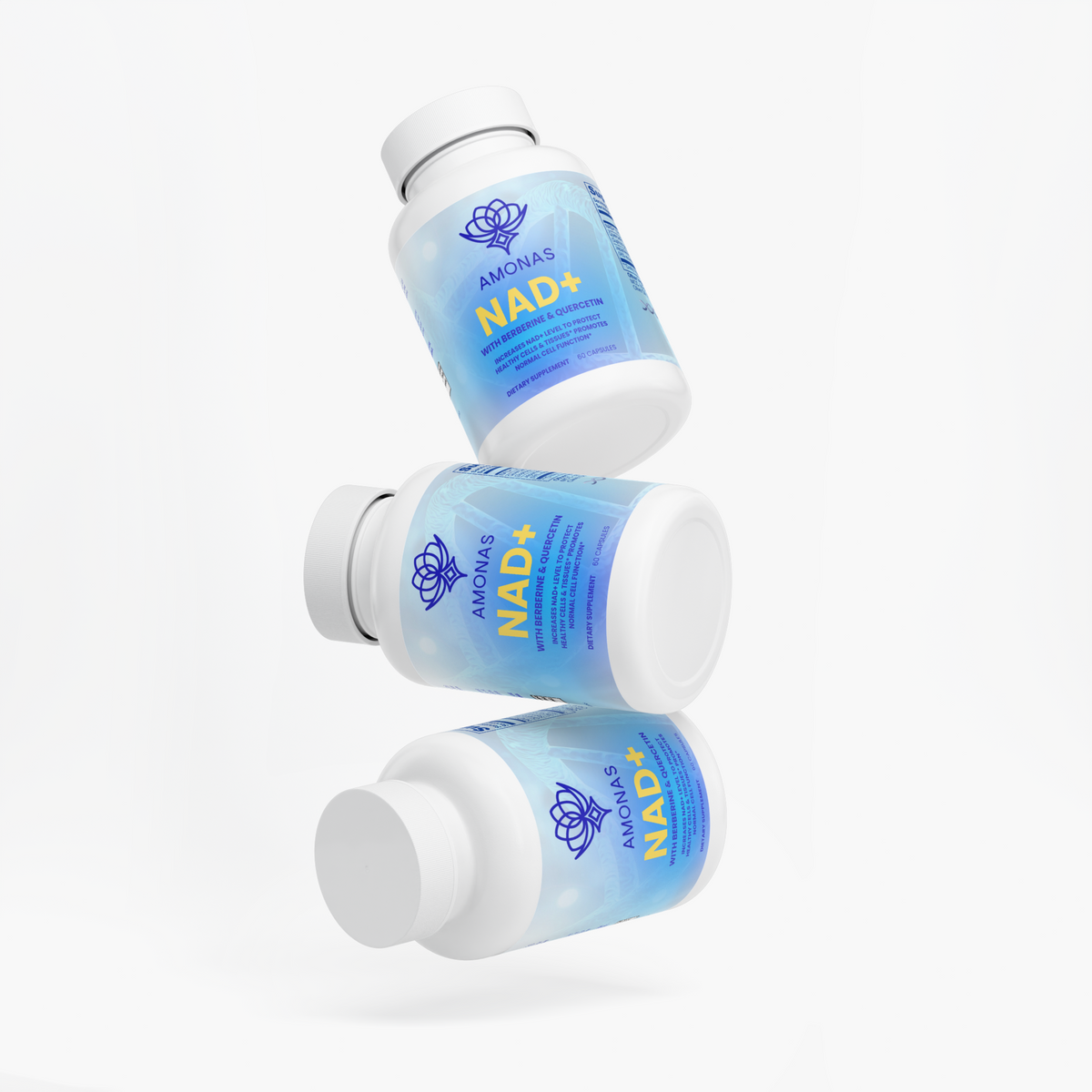 Amonas NAD+ Capsules with Berberine & Quercetin - Complete NAD supplement