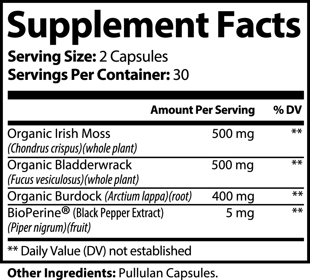 Amonas Sea Moss Capsules - Boost