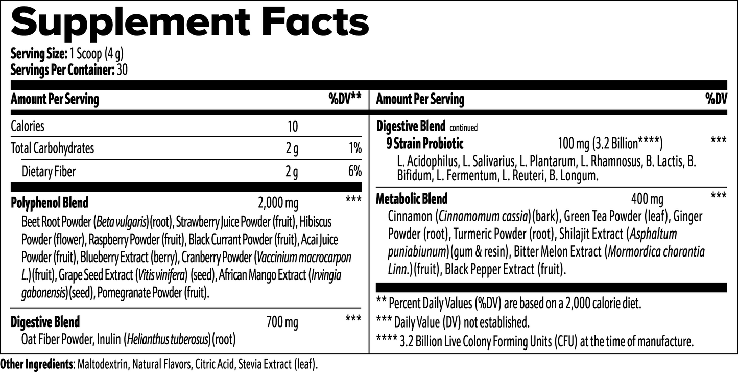 Amonas Scarlet Boost Red Superfood Powder - Natural Smoothie Mix