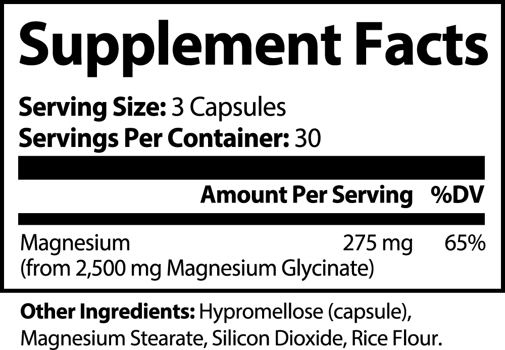 Amonas Magnesium Glycinate Capsules