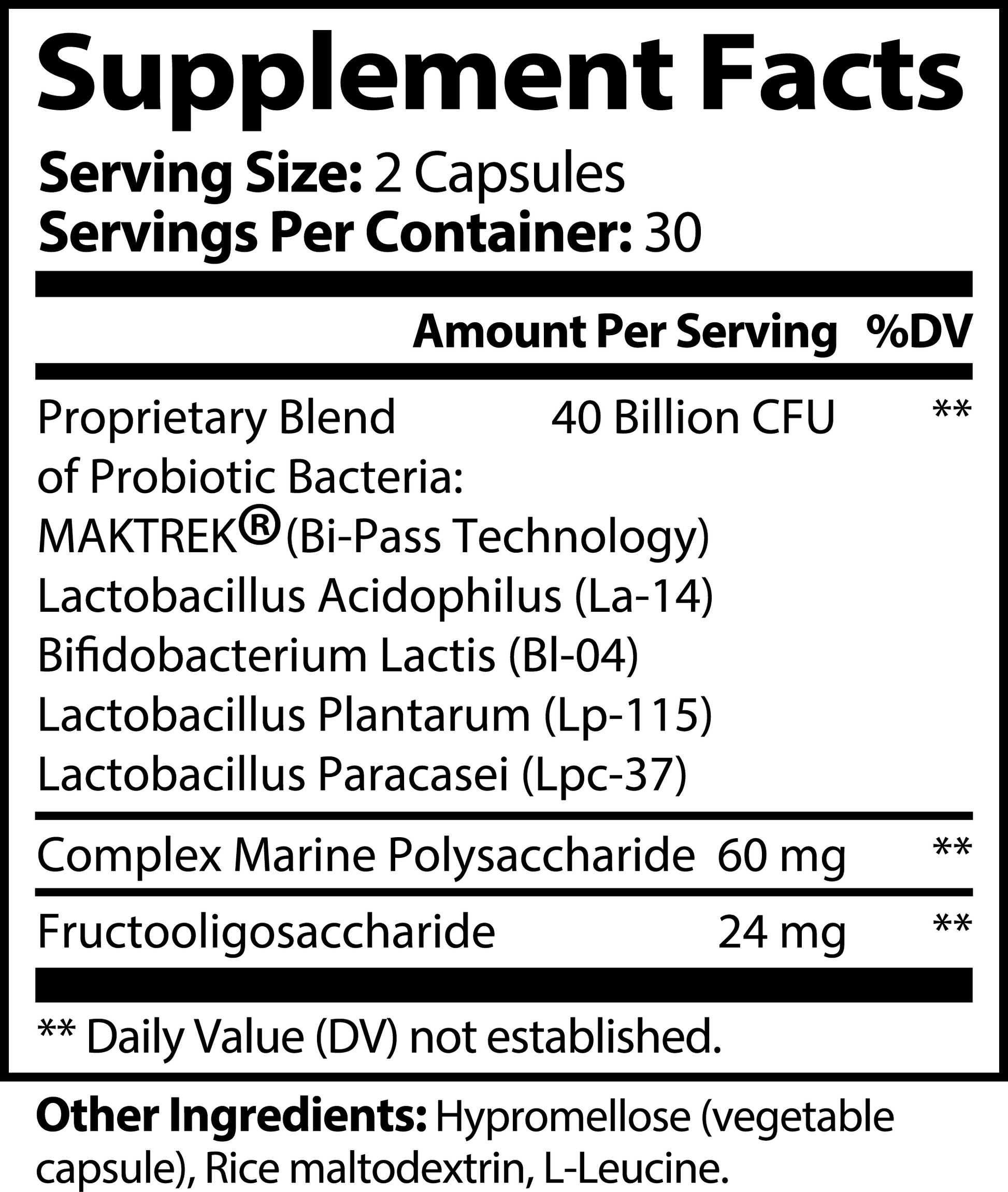 Amonas Total Probiotics + Prebiotics 40 Billion CFU