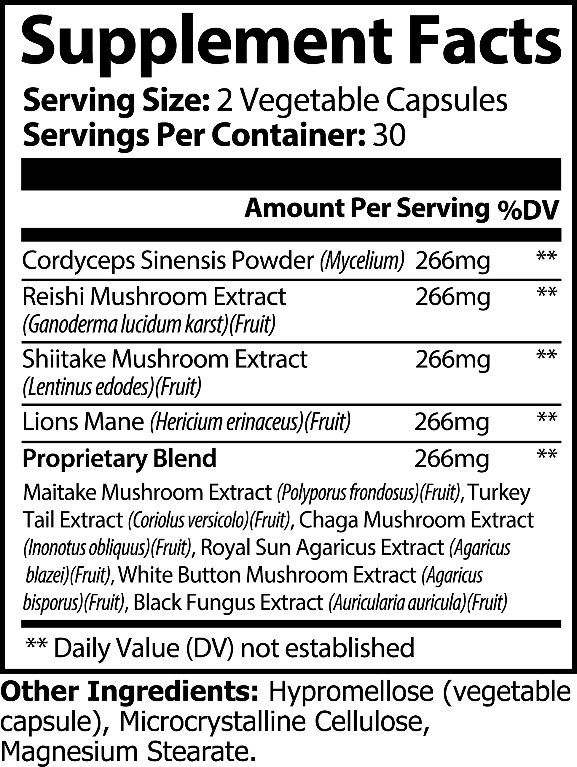 Amonas Adaptogen Synergy Mushroom Matrix