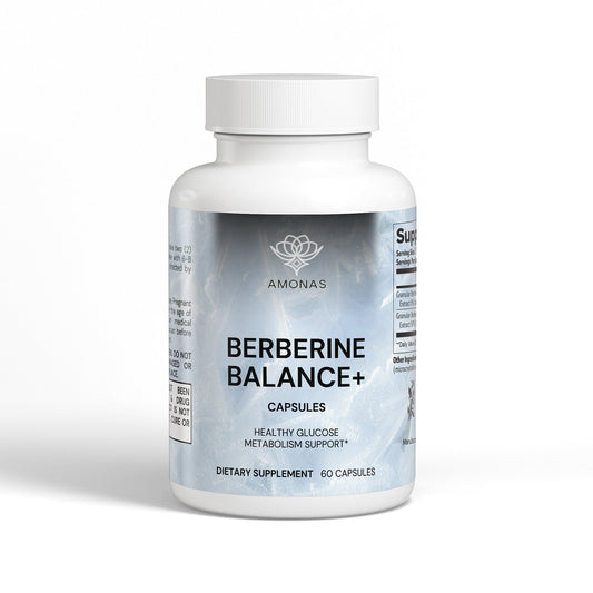 Amonas Berberine Balance+ berberine capsules, 60 vegetable capsules