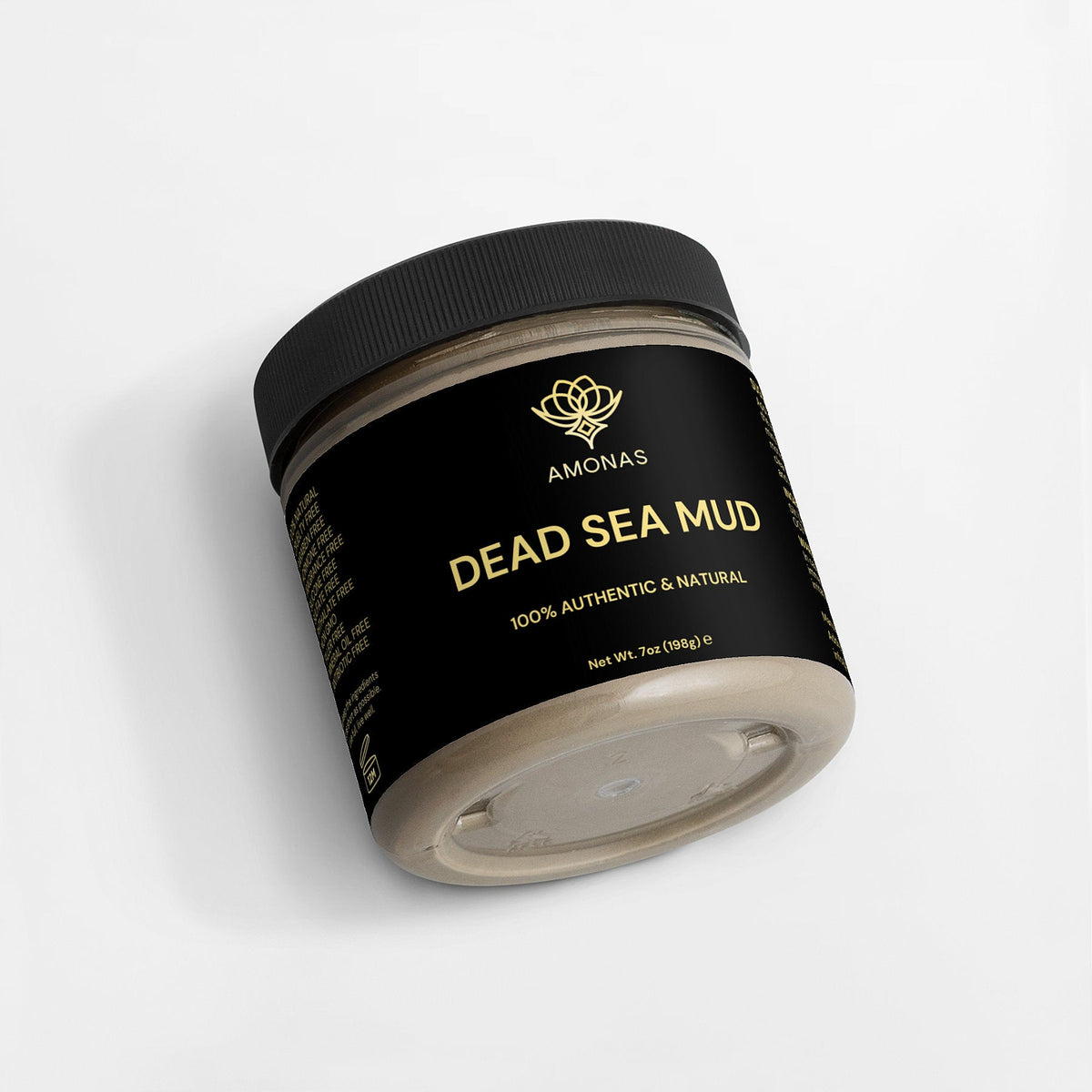 Amonas dead sea mud mask for face and body, 7 oz jar